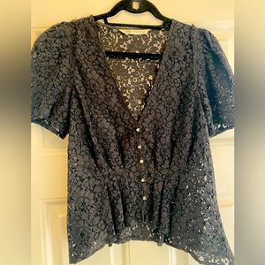 Black lace top